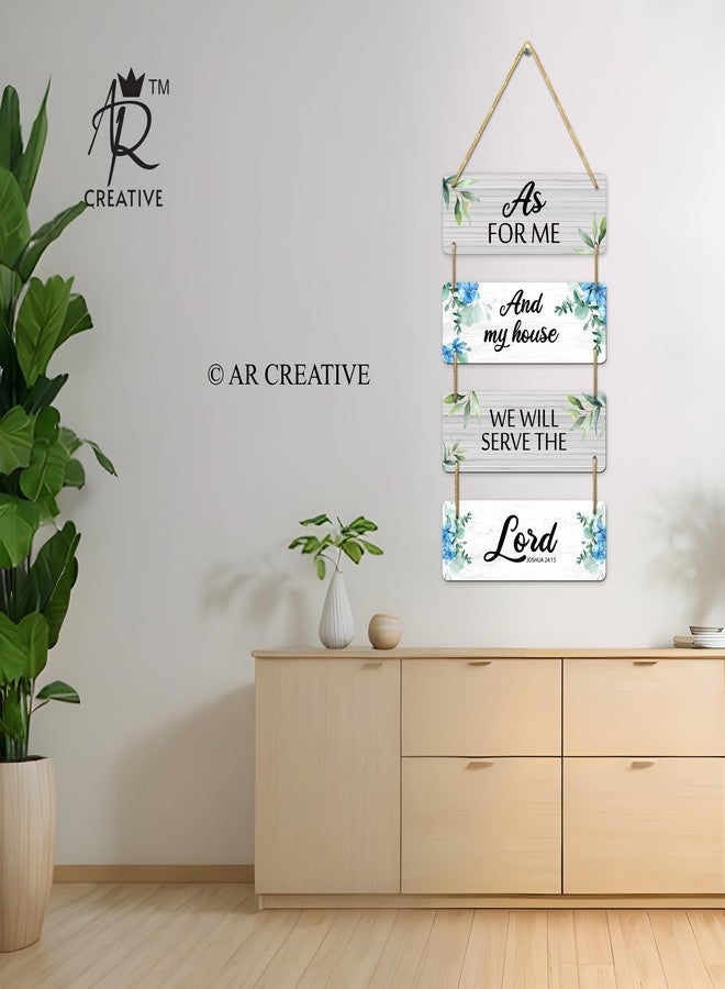 AR Creative لوحة جدارية من خشب MDF مزينة بآية من الكتاب المقدس من AR Creative، تحمل اقتباسات من الكتاب المقدس، مناسبة لتزيين المنزل والمكتب، مقاس 15 بوصة × 11 بوصة. - Image 4